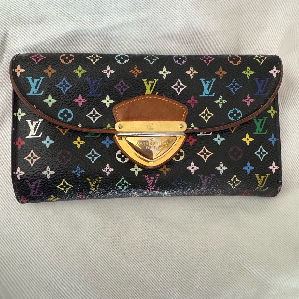 Louis Vuitton Black Multicolor Monogram Wallet
